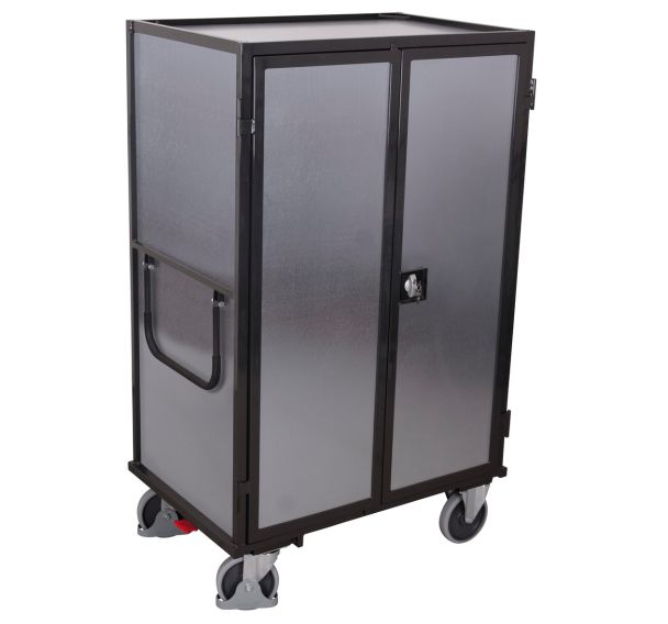 Chariot haut ergonomique 5 plateaux bois - Acier galvanisé - 500 Kg