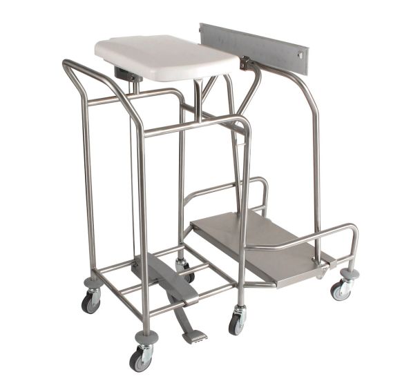 Chariot porte-sacs couvercle, collecteur, - Sclessin Fonction Linge