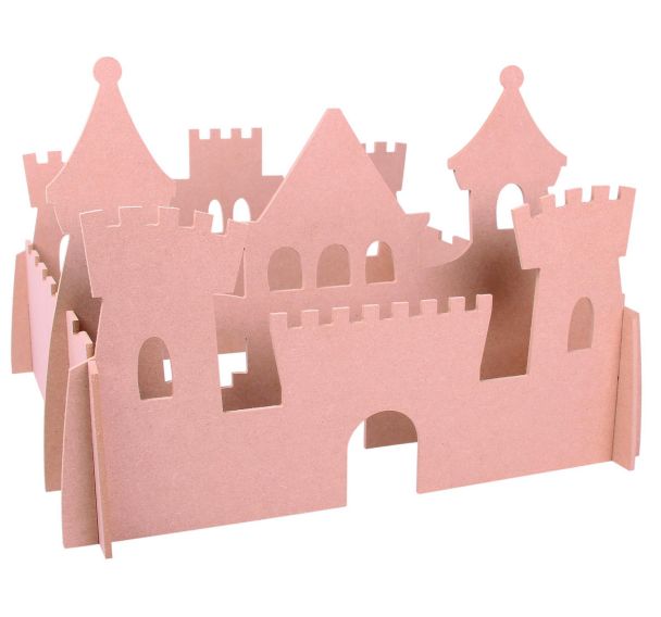 Château fort 3D en bois à décorer
