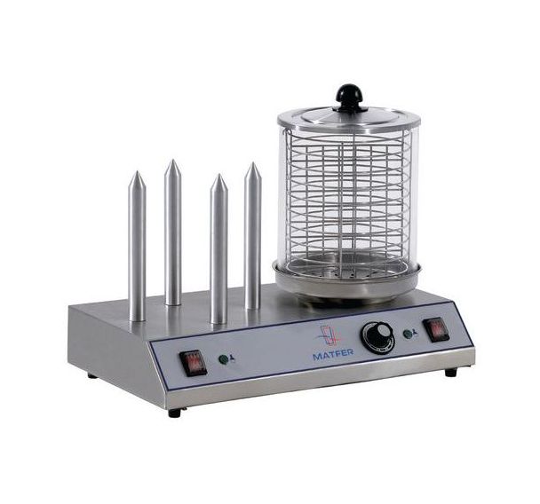 Chauffe saucisses 4 plots 1000w
