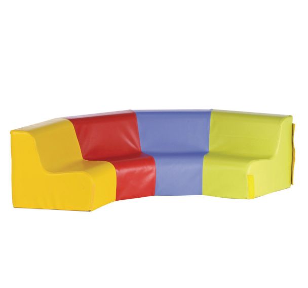 Chauffeuse courbe 120° Poussin multicolore - Manutan Expert
