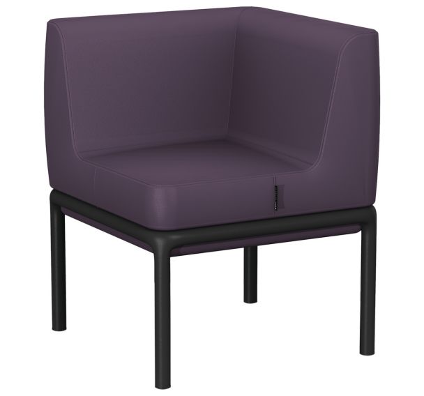 Chauffeuse d'angle Lotua enduit PVC _ - Sokoa