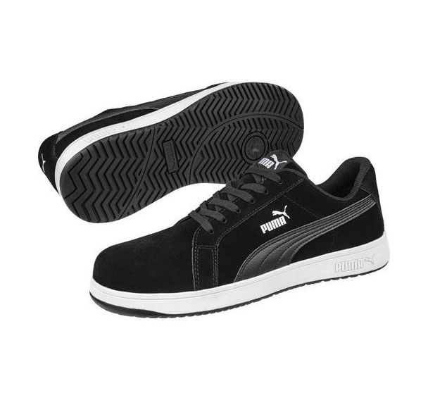 Chaussures de sécurité iconic black low s1pl noir - puma safety