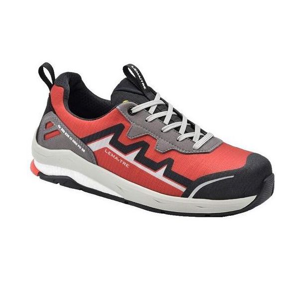 Chaussures de sécurité basse air 200 s3s ESD rouge - Lemaitre