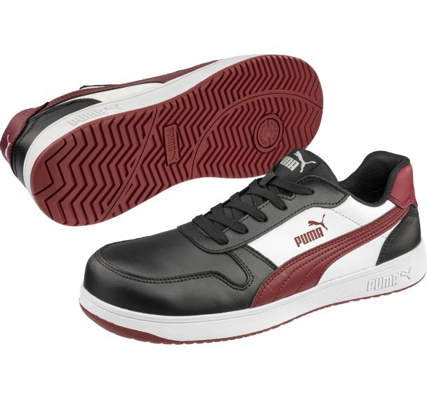 Chaussures de sécurité basses frontcourt s3l - rouge/noir - puma