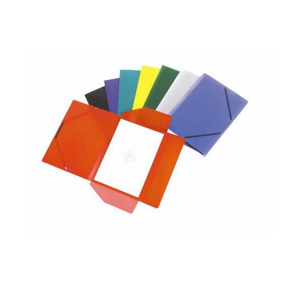 Chemise polypropylène élastiques et rabats pour format A4  épaisseur 4/10e couleurs assorties