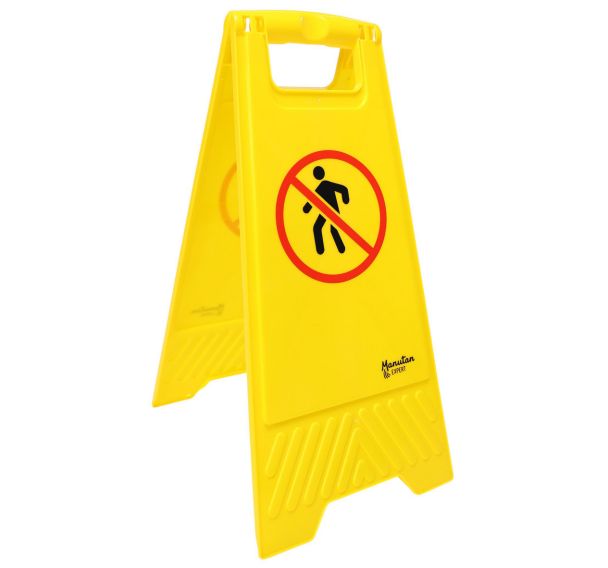 Chevalet de signalisation - Pictogramme Interdit piéton