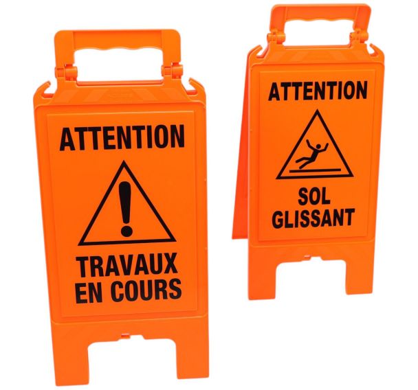 Chevalet orange fluo