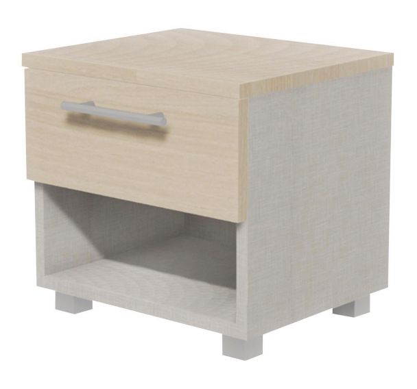 Chevet 1 tiroir + niche Identité haut. 45 cm - Manutan Expert