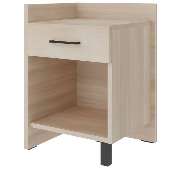 Chevet EDY angle à gauche niche tiroir - Enond Mobilier