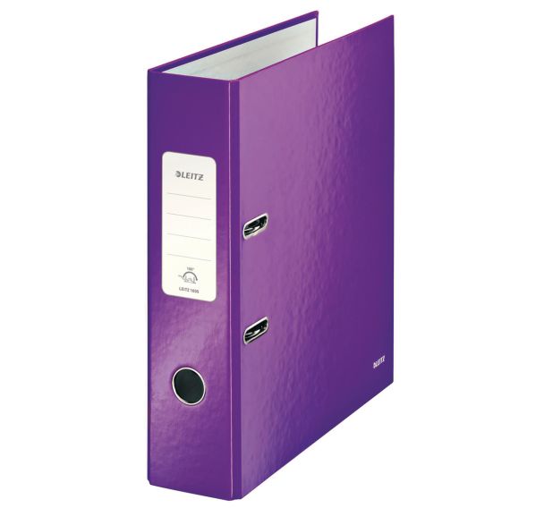 Classeur à levier 180° plastifié 80 mm WOW violet