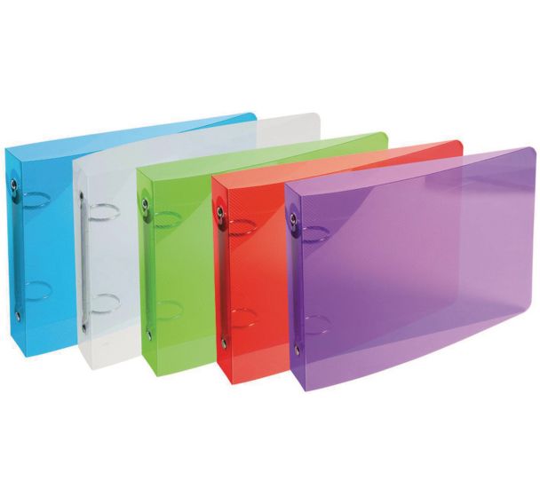 Classeur pour fiches bristol 100x150 2 anneaux 25mm pp