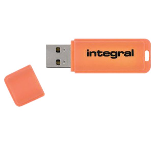 Clé USB 8Go Neon orange Integral
