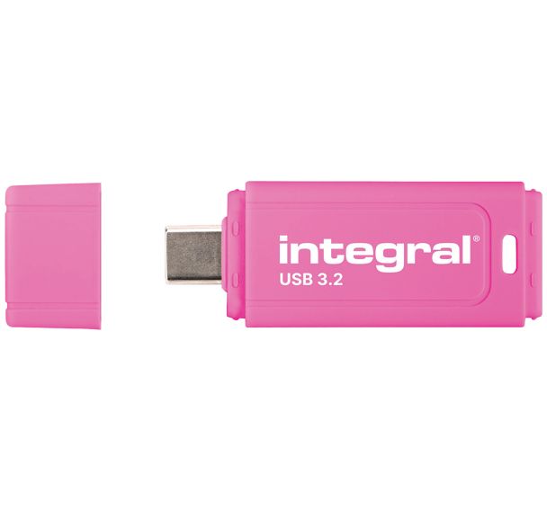 Clé USB C 128Go Neon C rose Integral