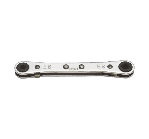Clé cliquet torx femelle e6 + e8_217E6E8