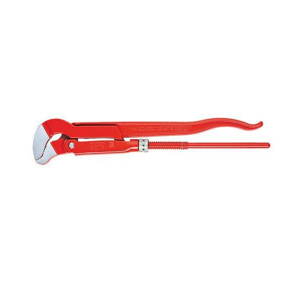 Clé serre-tubes en S revêtement poudre, rouge 540 mm _ 83 30 020