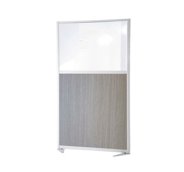 Cloison de séparation tendance - Panneau semi-vitré - Hauteur 150 cm