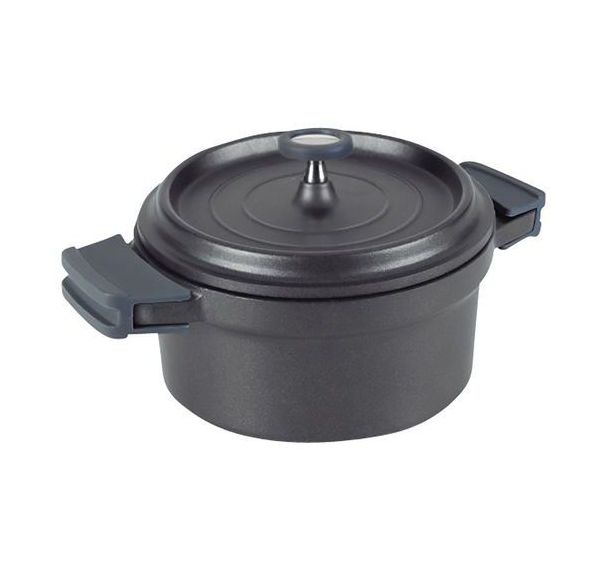 Cocotte ronde 24 cm Noire - LACOR - Fundicion