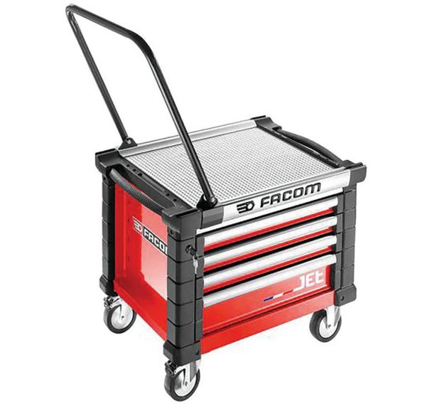 Coffre roulant JETM3 4 tiroirs rouge - Facom