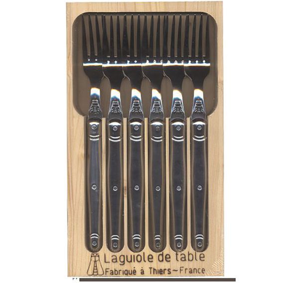 Coffret de 6 fourchettes Laguiole inox