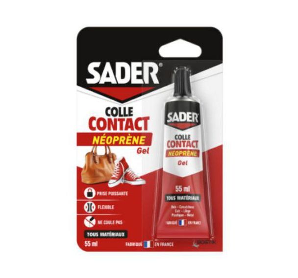 Colle contact néoprène - Gel - Sader