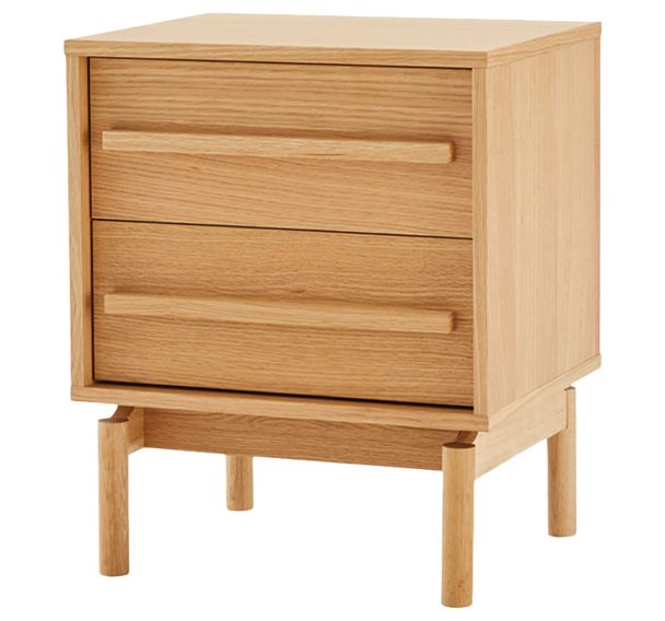 Commode 2 tiroirs Berna Collection naturel-Somcasa