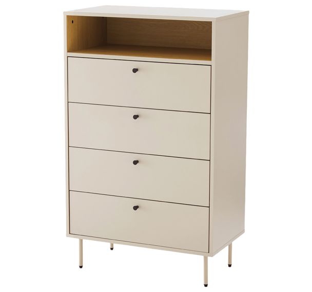 Commode 5 tiroirs Trento Collection beige-Somcasa