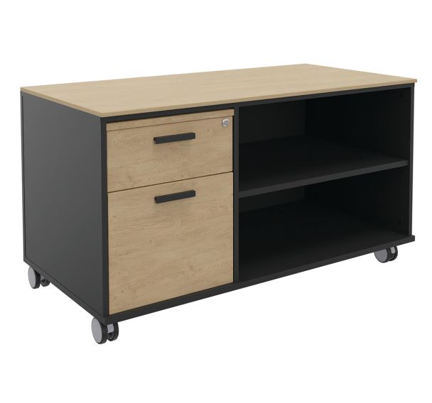 Console mobile KHEOPS 2 tiroirs dont 1 dossiers suspendus - Simmob
