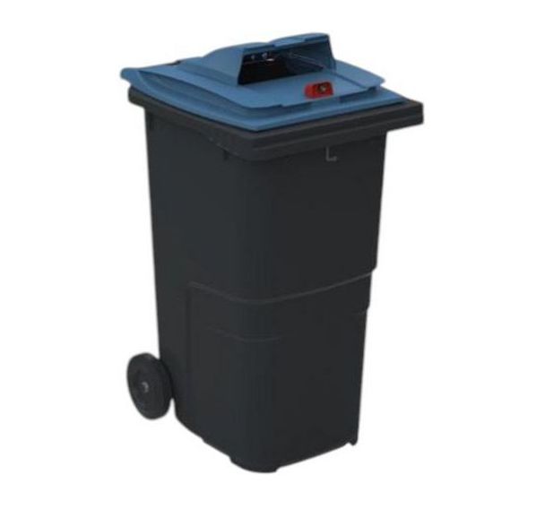 Conteneur 240 L couvercle papier sans prise ventrale