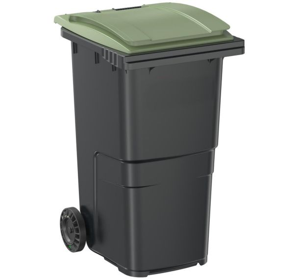 Conteneur à 2 roues - 240 L, Couvercle coloris : Vert