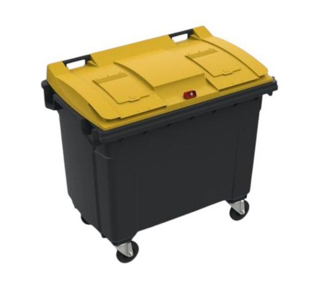 Conteneur mobile Plastic Omnium - Couvercle EMR - 660 L sans prise ventrale