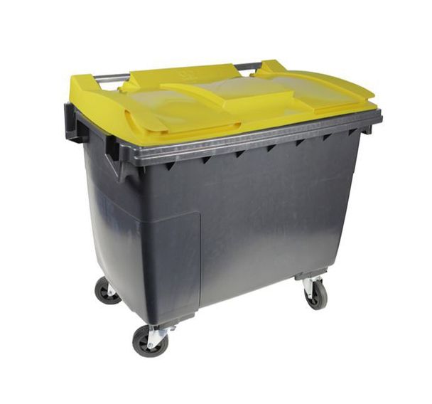 Conteneur mobile pour tri déchet - renfort collerette 1000 L - Sulo