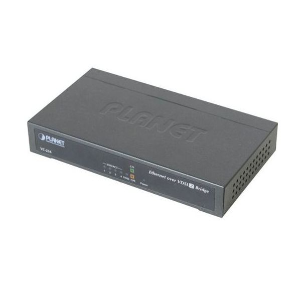Convertisseur VC-234 VDSL2 RJ11 30a switch 4 ports RJ45 - Planet
