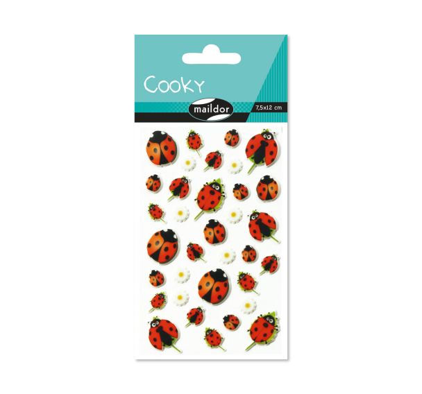 Cooky, Sach 1 pl 7,5x12cm, Coccinelles