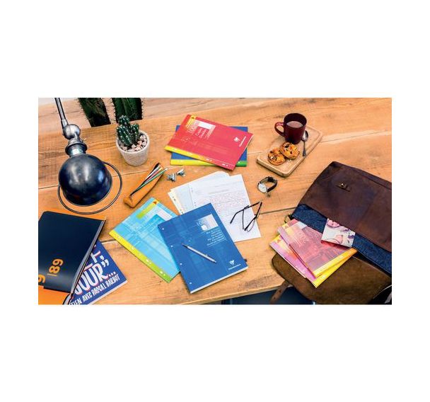 Copies doubles A4 perforees sous etui