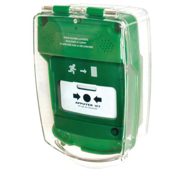 Coque protection déclencheur incendie sirène