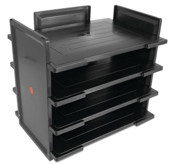 Corbeille à courrier TWIN FLEX Noir