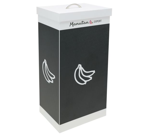 Corbeille de tri sélectif blanche - 60L - Manutan Expert