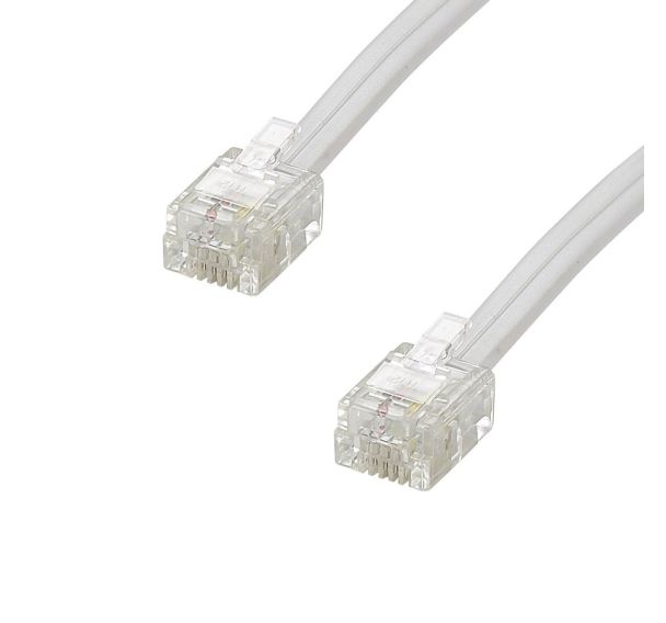 Cordon téléphonique méplat  RJ11 Mâle Mâle