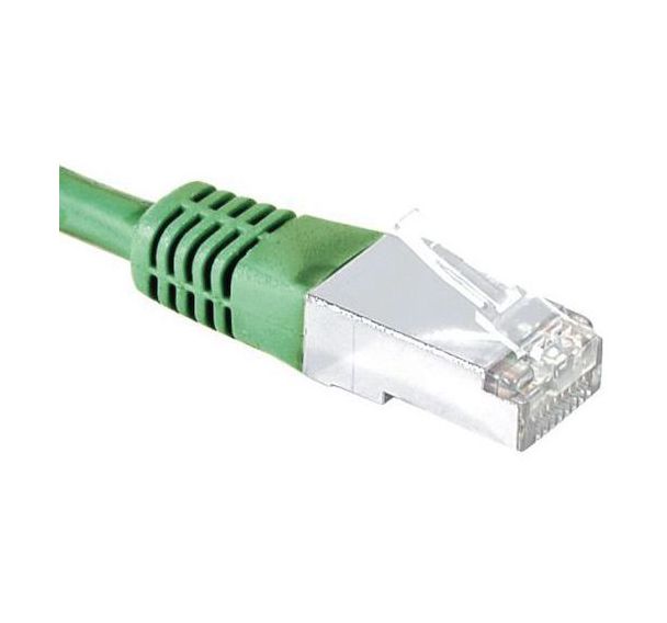 Cordon RJ45 Budget catégorie 5e F/UTP vert - 10 m