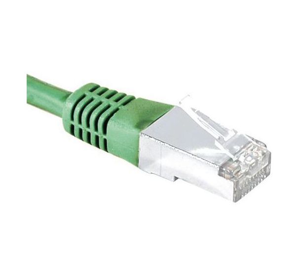 Cordon RJ45 Budget catégorie 5e F/UTP vert - 3 m