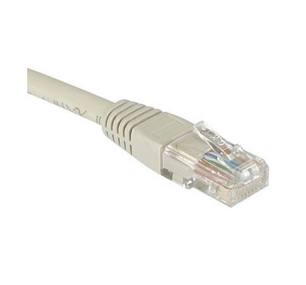 Cordon RJ45 Budget catégorie 5e U/UTP gris - 5 m