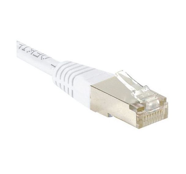 Cordon RJ45 Budget catégorie 6 F/UTP blanc - 25 m