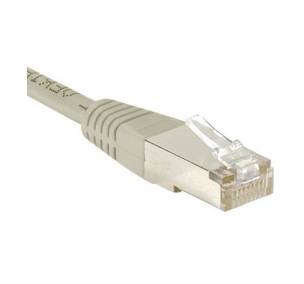 Cordon RJ45 Budget catégorie 6 F/UTP gris - 50 m