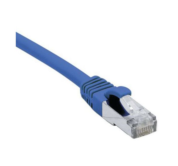 Cordon RJ45 Budget sur câble catégorie 7 S/FTPLSOH bleu 0,5m