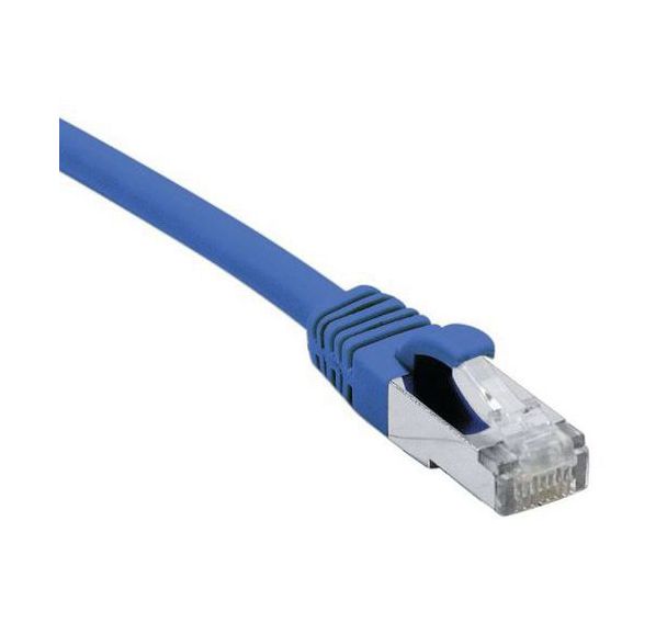 Cordon RJ45 Budget sur câble catégorie 7 S/FTP LSOH bleu 20m