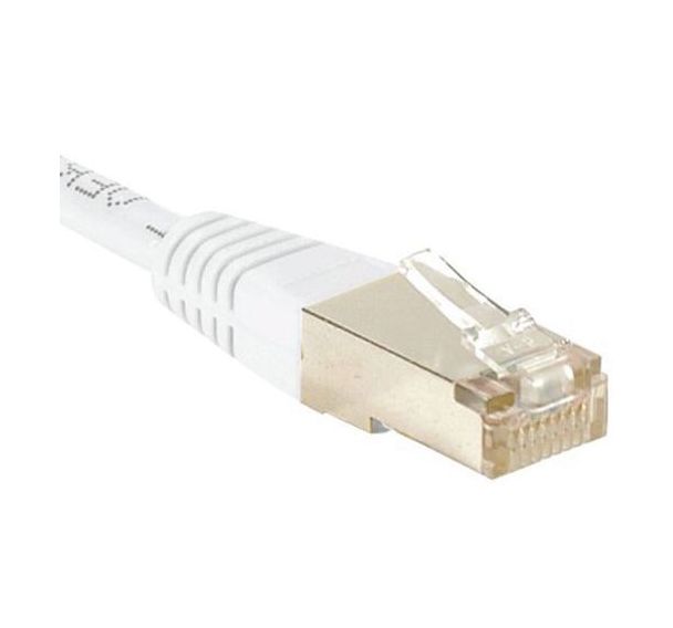 Cordon RJ45 catégorie 5e F/UTP blanc - 0,15 m