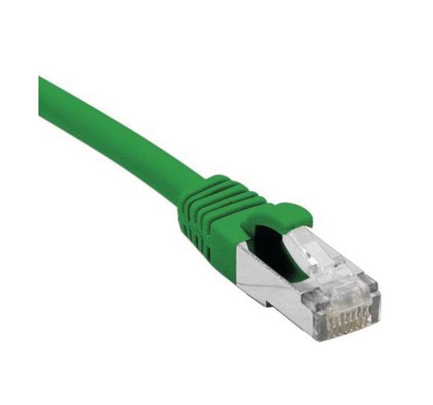 Cordon RJ45 catégorie 5e F/UTP snagless vert - 0,3 m