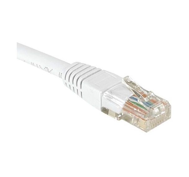 Cordon RJ45 catégorie 5e U/UTP blanc - 0,15 m