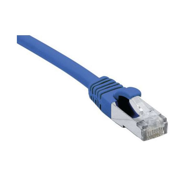 Cordon RJ45 catégorie 6A F/UTP LSOH snagless bleu - 15 m